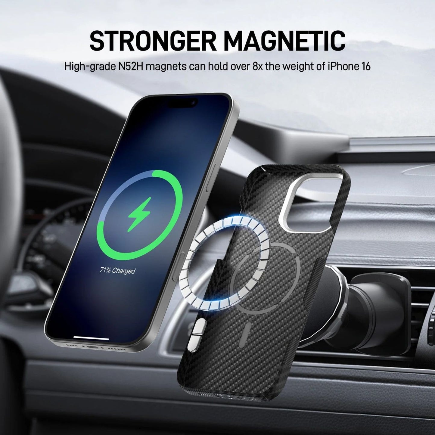 Luxury Real Carbon Fiber (600D) Case For iPhones