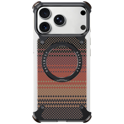 Real Aramid Fiber Cases With Magsafe Rotating Kickstand For iPhones